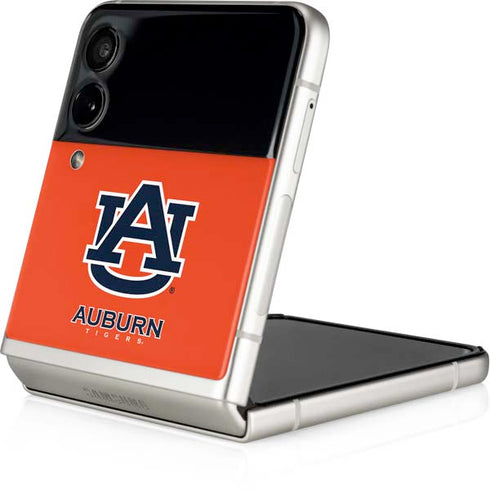 Auburn University Logo Orange Galaxy Z Flip3 5G Skin
